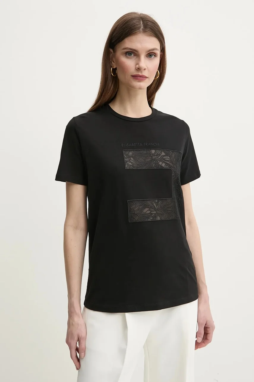 Elisabetta Franchi Памучна тениска