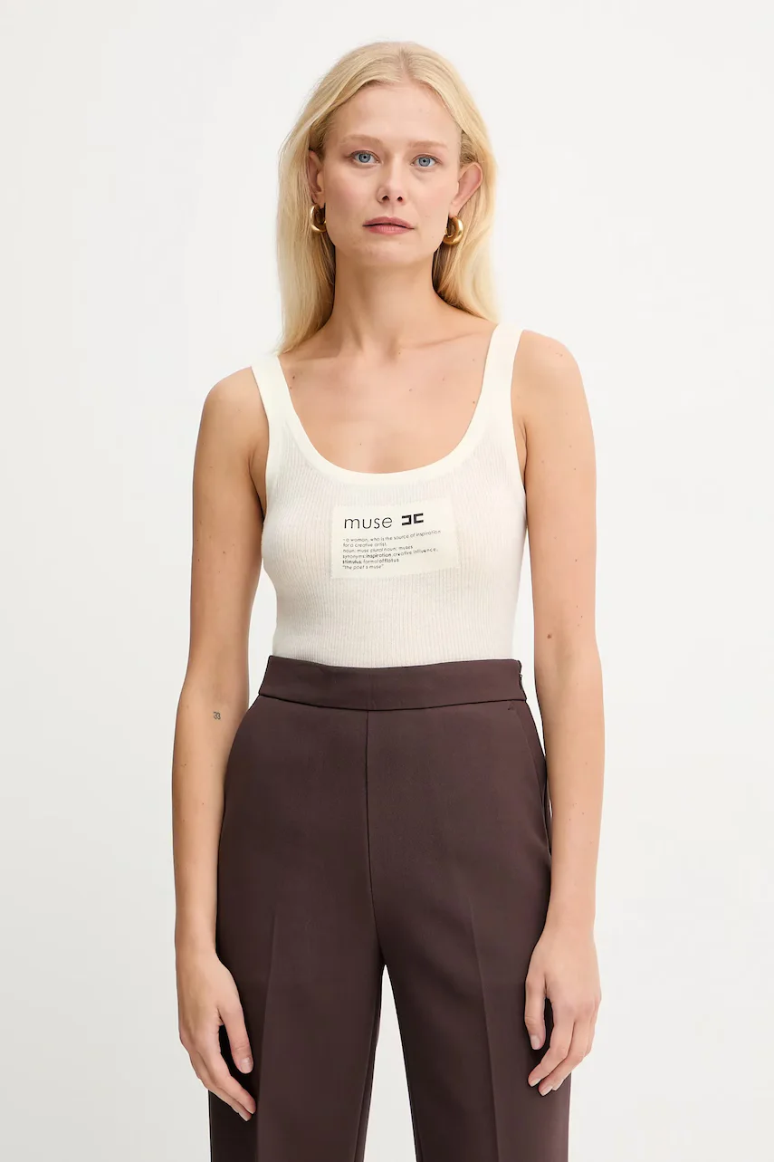 Elisabetta Franchi Топ с вълна