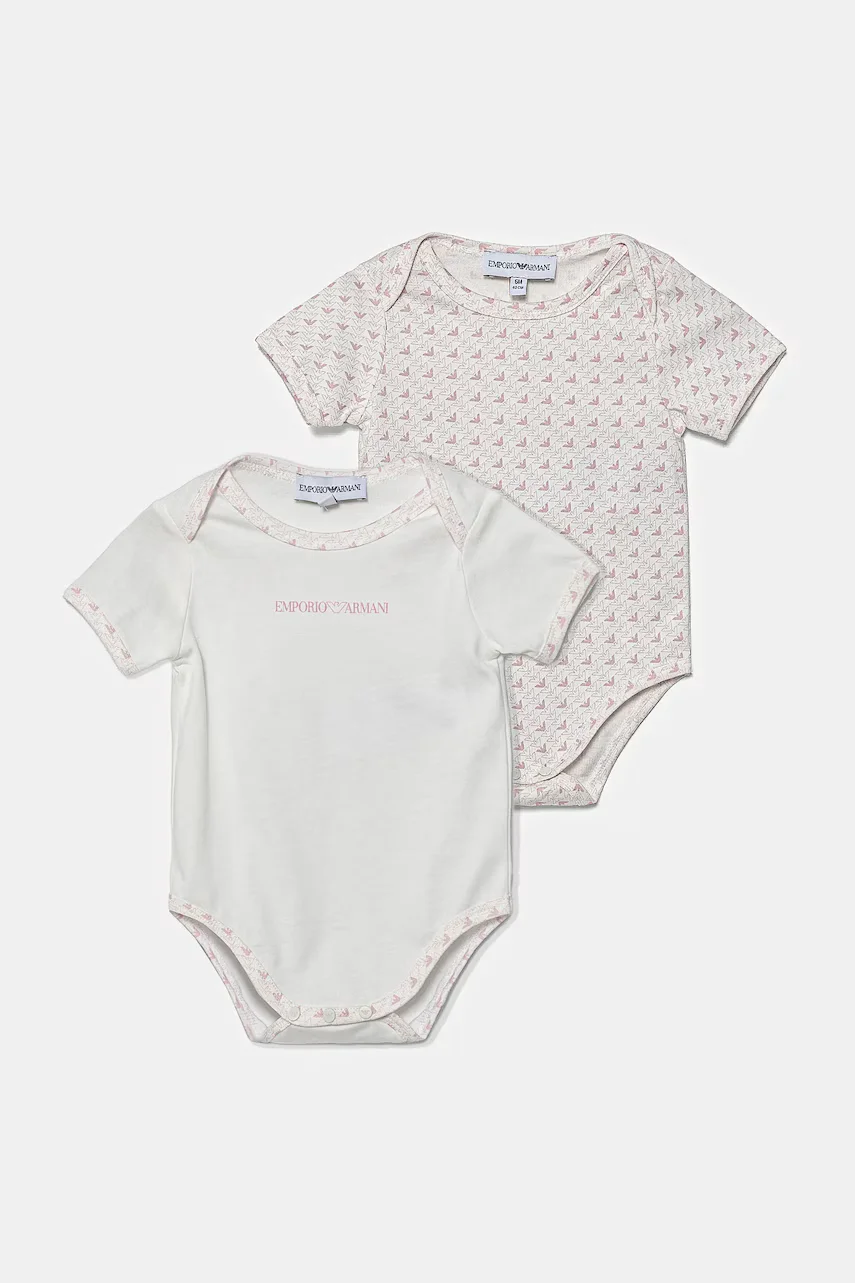 Emporio Armani Бебешко боди от памук (2 чифта)