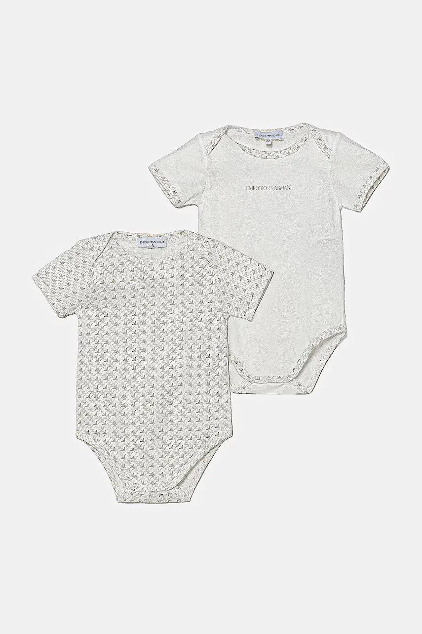 Emporio Armani Бебешко боди от памук (2 чифта)