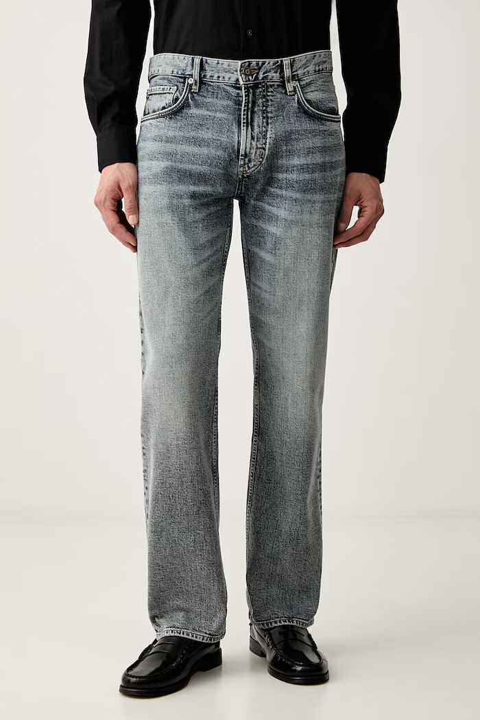 Emporio Armani дънки straight мъжки сини EM000763 AF27777