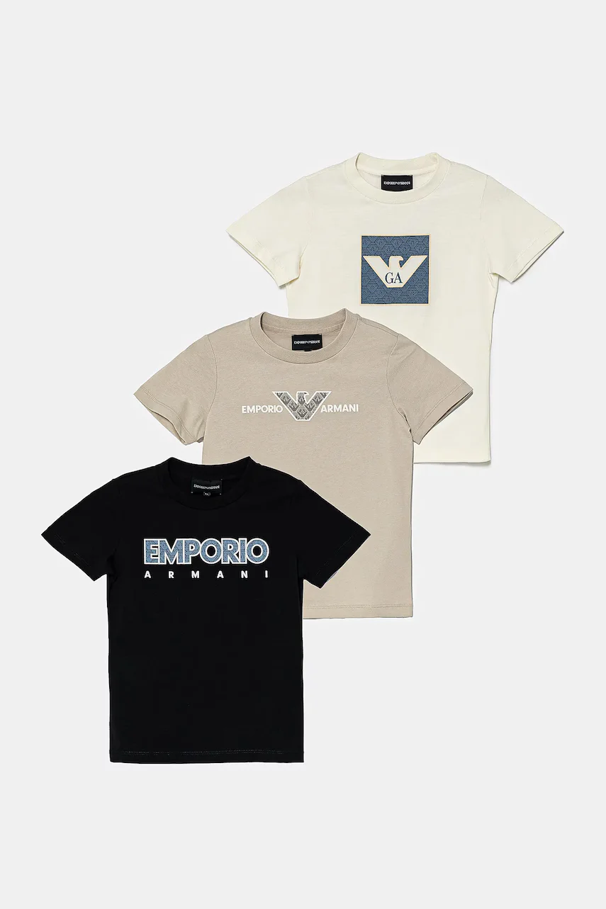 Emporio Armani Детска памучна тениска (3 броя)