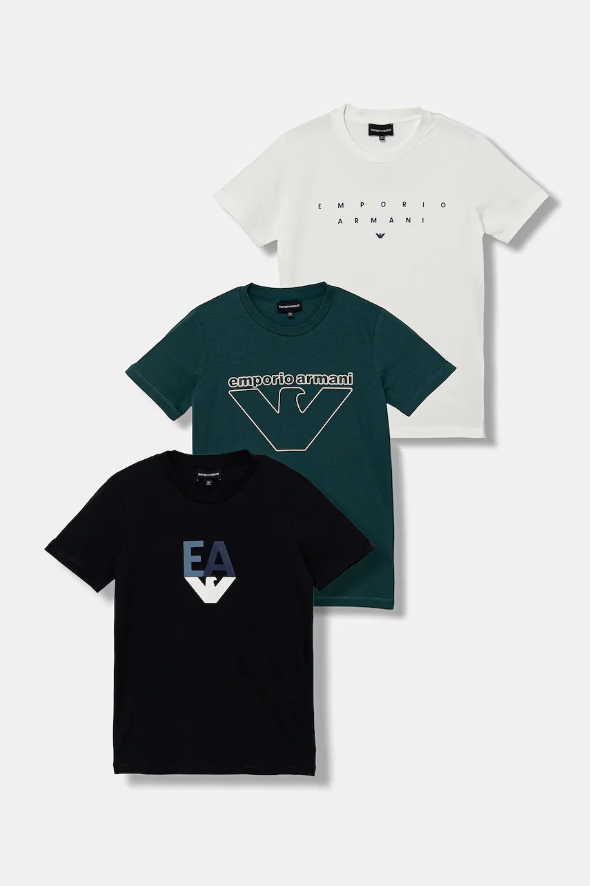 Emporio Armani Детска памучна тениска (3 броя)