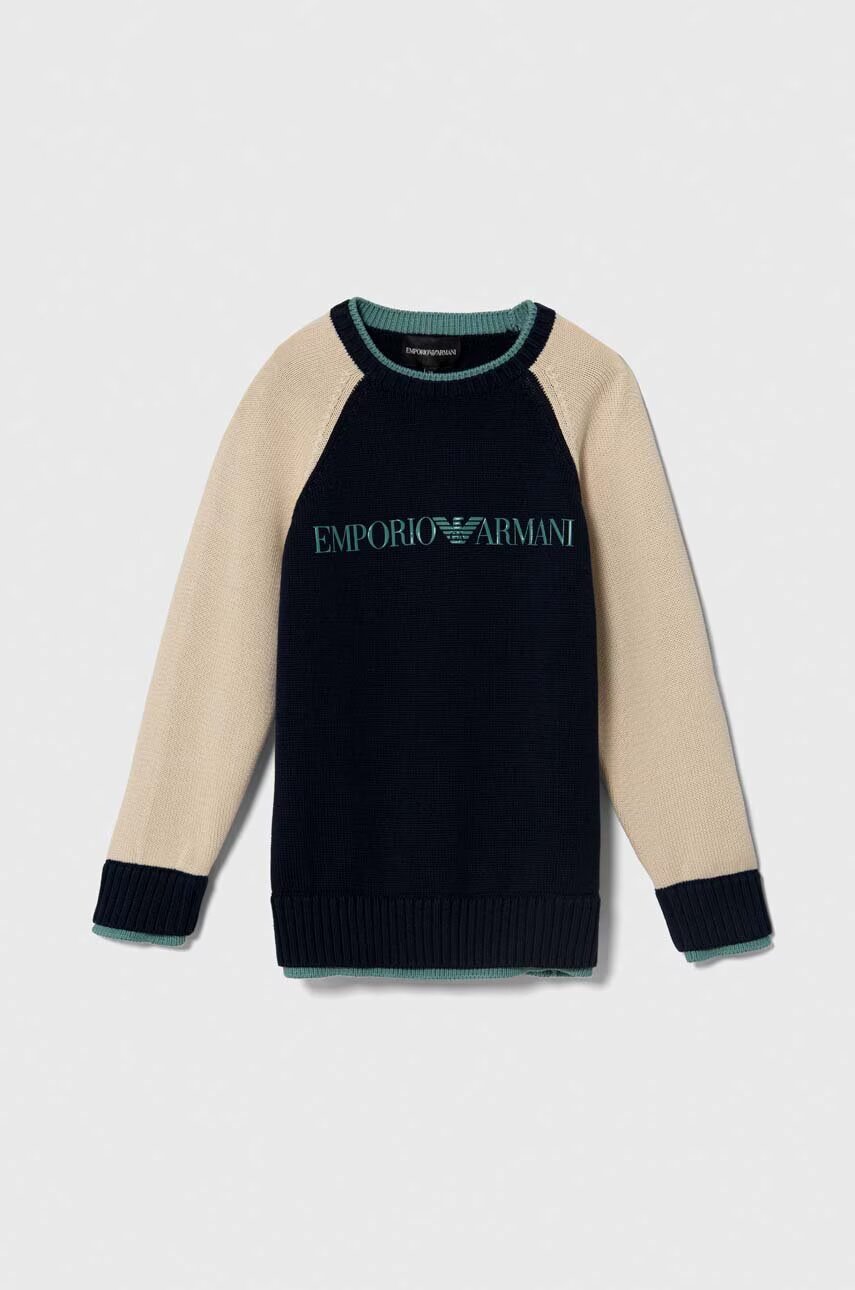 Emporio Armani Детски памучен пуловер