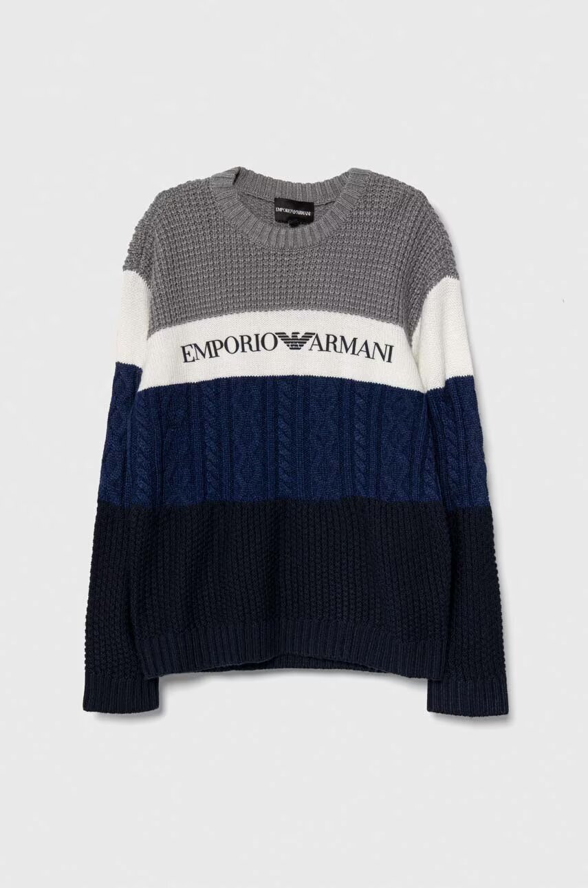 Emporio Armani Детски вълнен пуловер