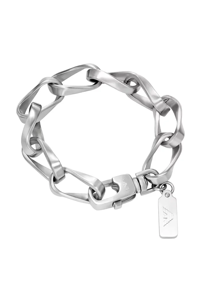 Emporio Armani гривна мъжка от неръждаема стомана Eagle Logo EGS3302040