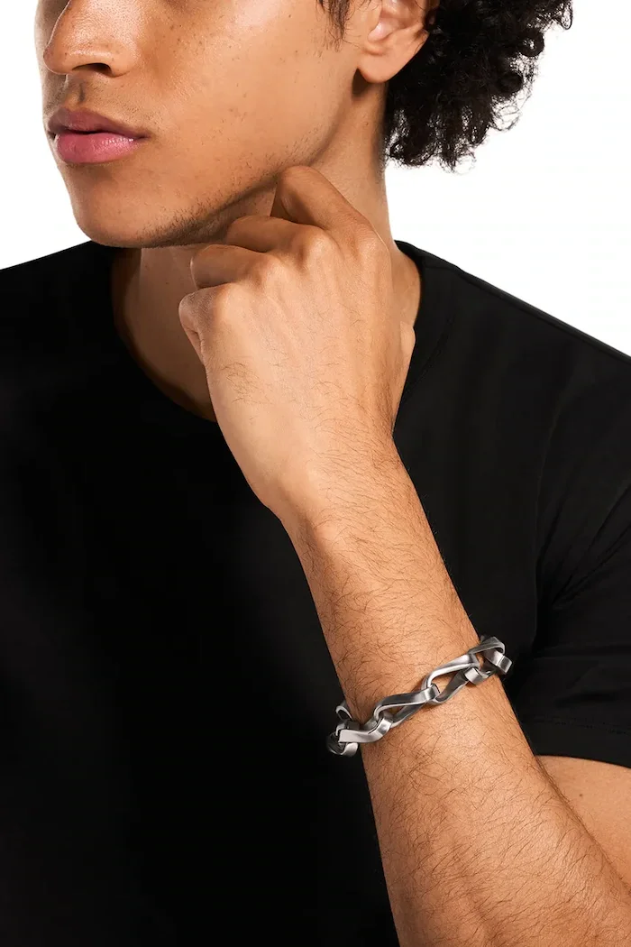 Emporio Armani гривна мъжка от неръждаема стомана Eagle Logo EGS3302040