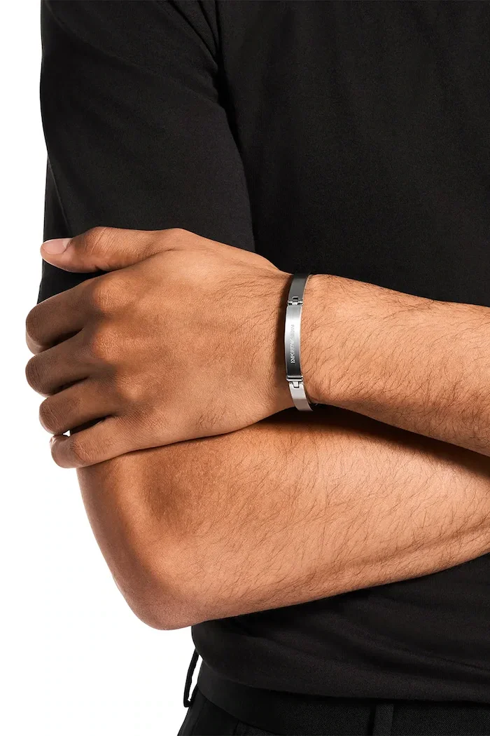 Emporio Armani гривна мъжка от неръждаема стомана Eagle Logo EGS3307040