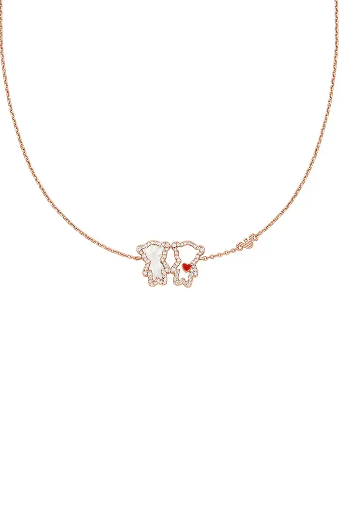 Emporio Armani колие дамско месингово с циркон Sentimental EGS3351221