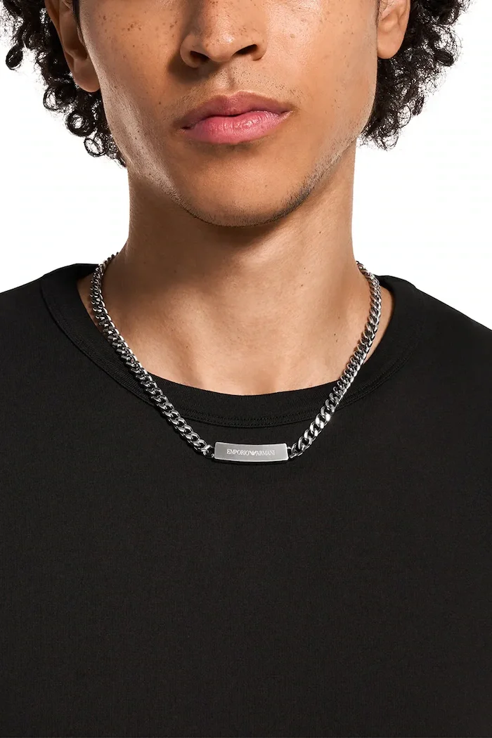 Emporio Armani колие мъжко от неръждаема стомана Eagle Logo EGS3303040
