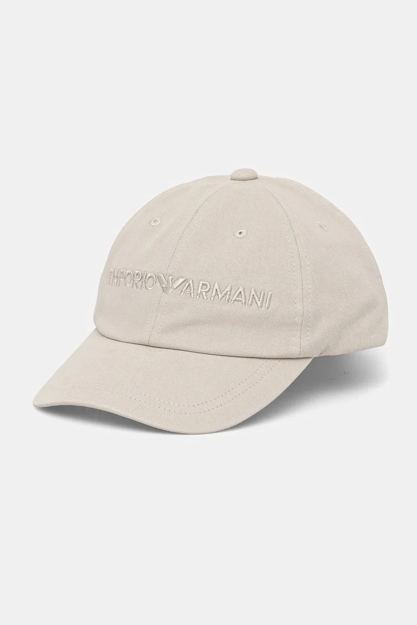 Emporio Armani Памучна шапка с козирка