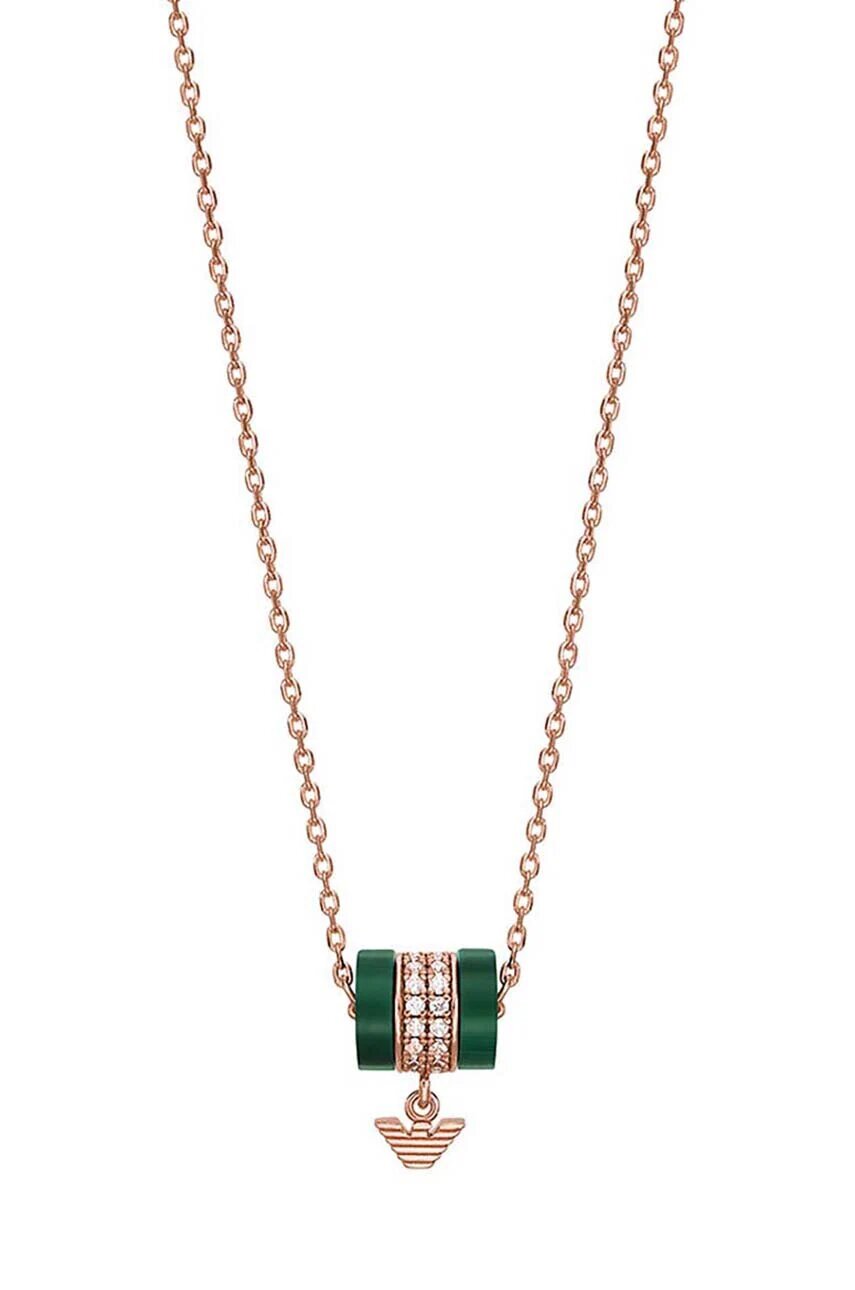 Emporio Armani Позлатено сребърно колие