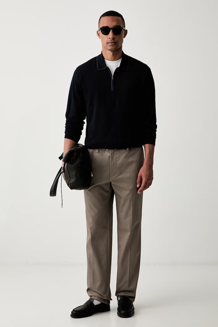 Emporio Armani пуловер мъжки от вълна тъмносин EM006224 AF27805
