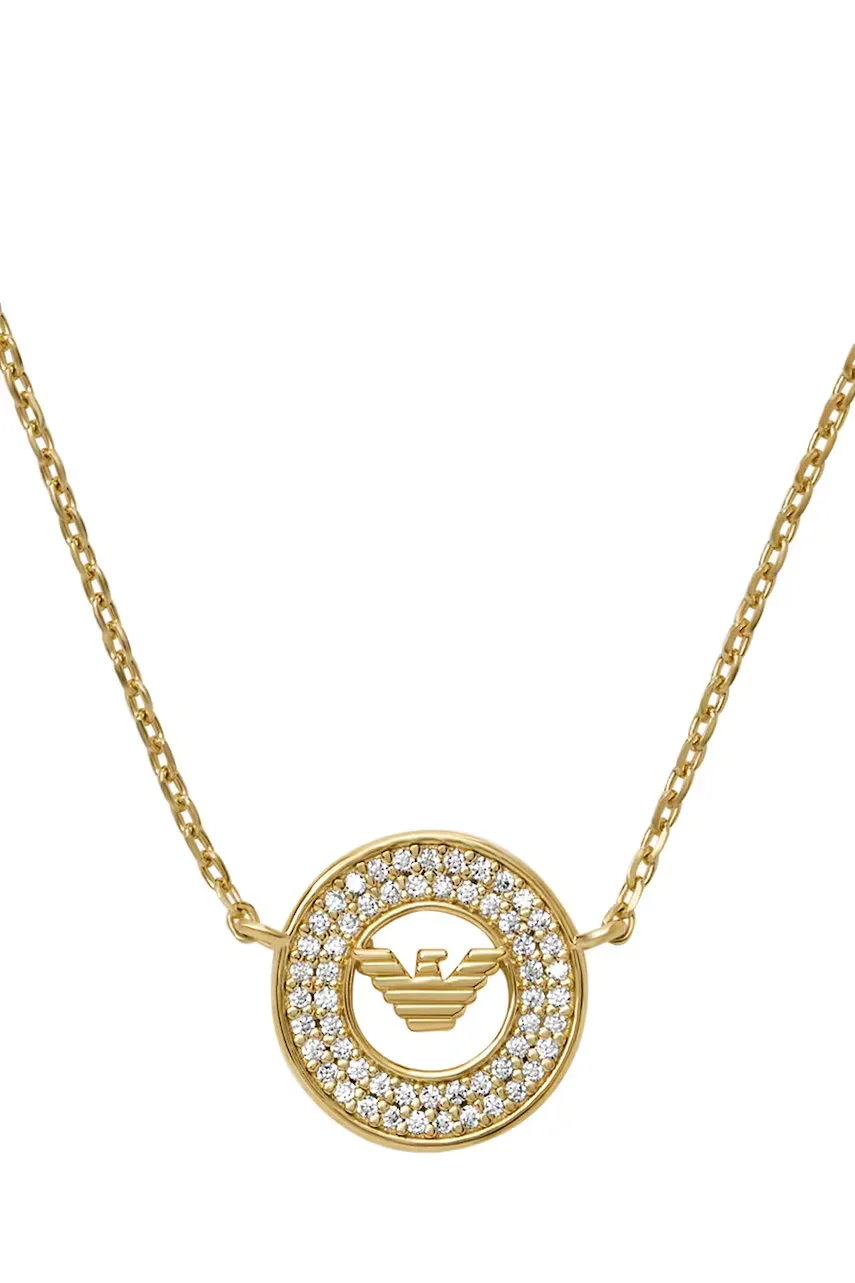 Emporio Armani Сребърно колие EAGLE LOGO