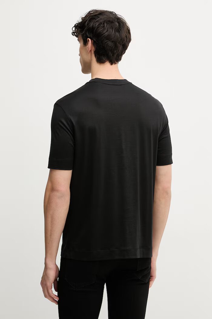 Emporio Armani тениска мъжка от лиосел черна EM004520 AF13747