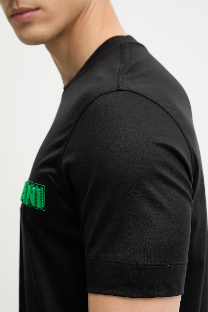 Emporio Armani тениска мъжка от лиосел черна EM004520 AF13747