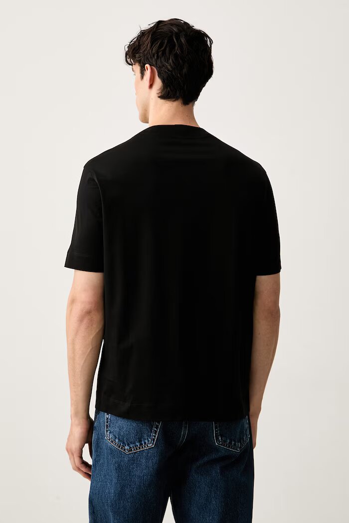 Emporio Armani тениска мъжка от памук черна EM006779 AF28078