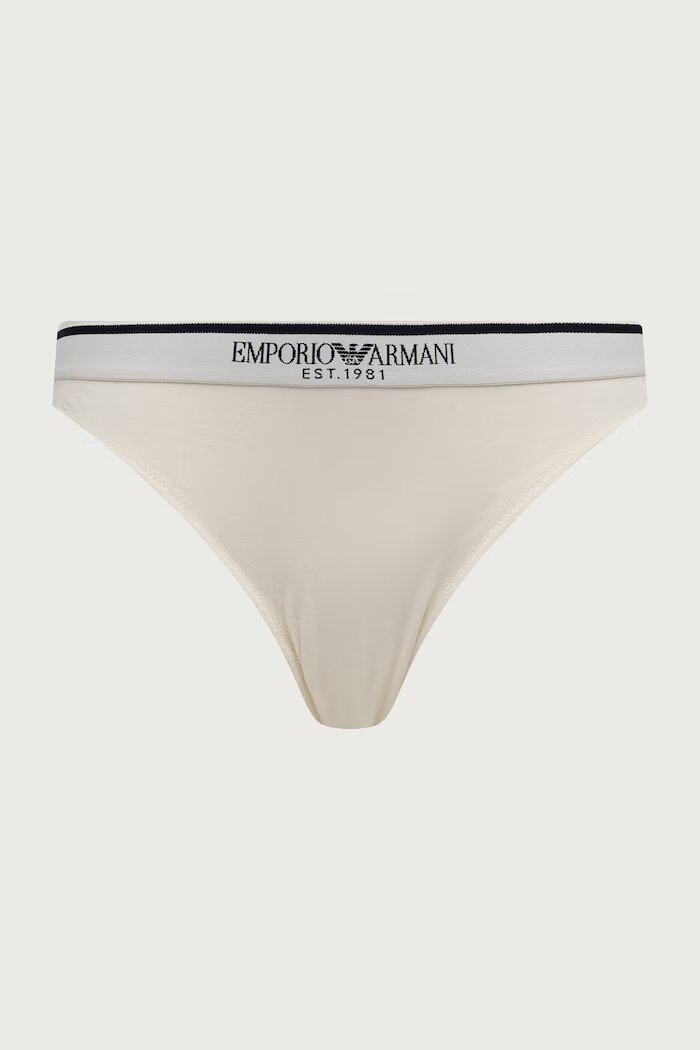 Emporio Armani Underwear бикини дамски от памук с еластан 2 броя бежови EW005195 AF27298