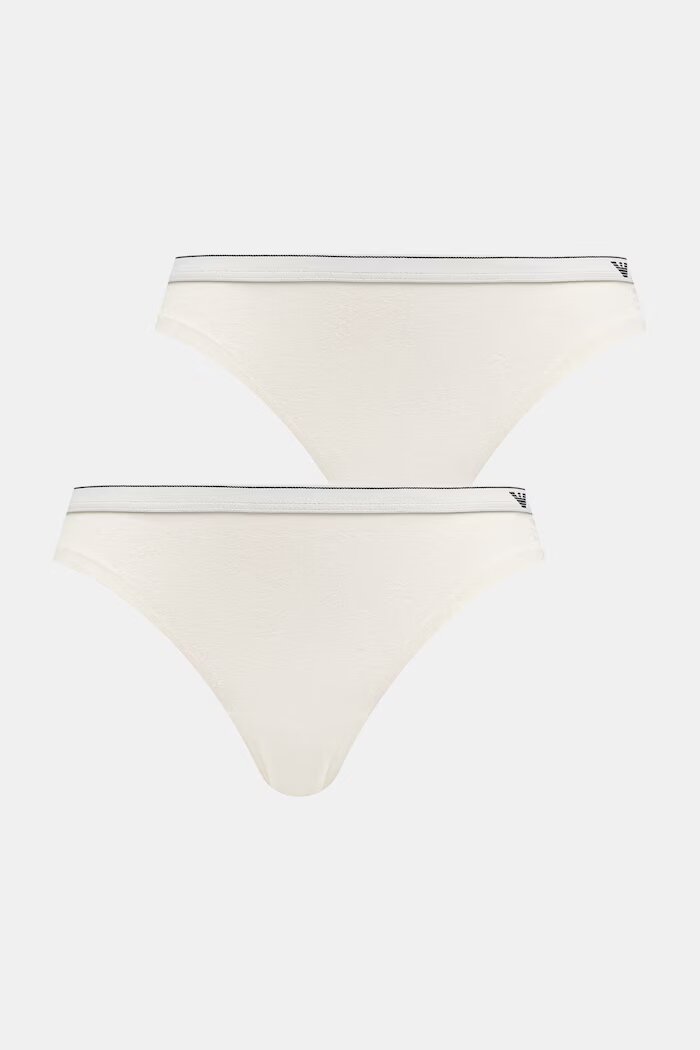 Emporio Armani Underwear бикини дамски с памук 2 броя бежови EW005512.AF25589