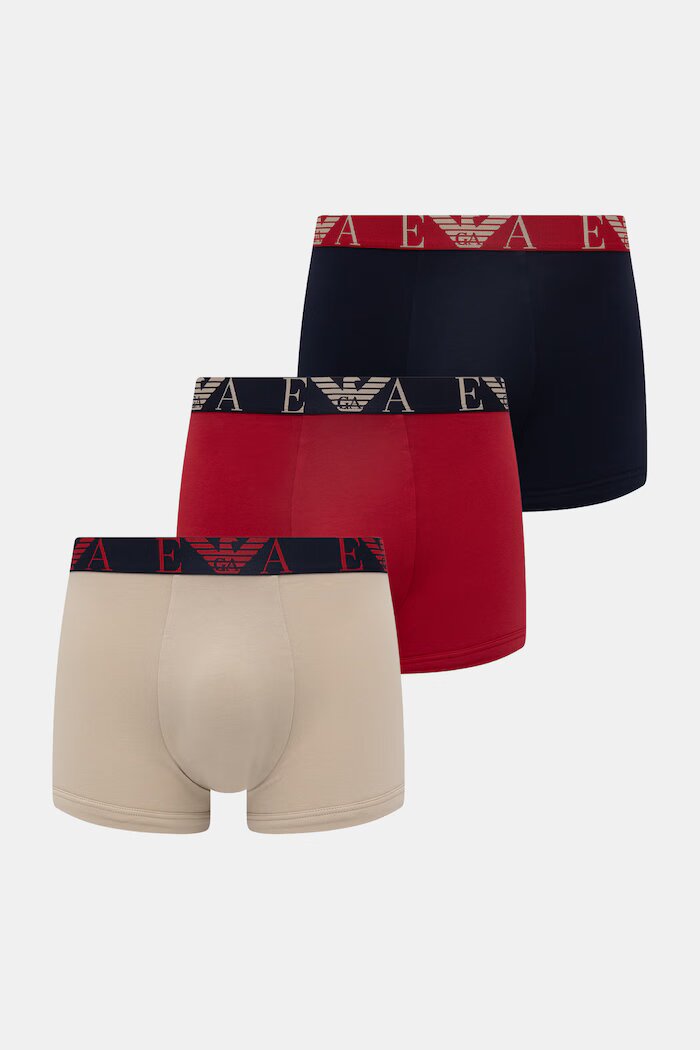 Emporio Armani Underwear Боксерки (3 броя) в червено EM000259 AF20668