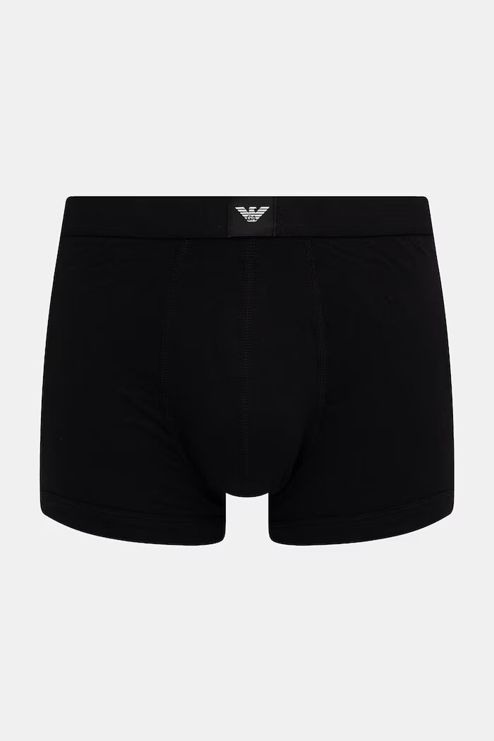Emporio Armani Underwear боксерки мъжки от памук с еластан 3 броя черни EM002205.AF25033
