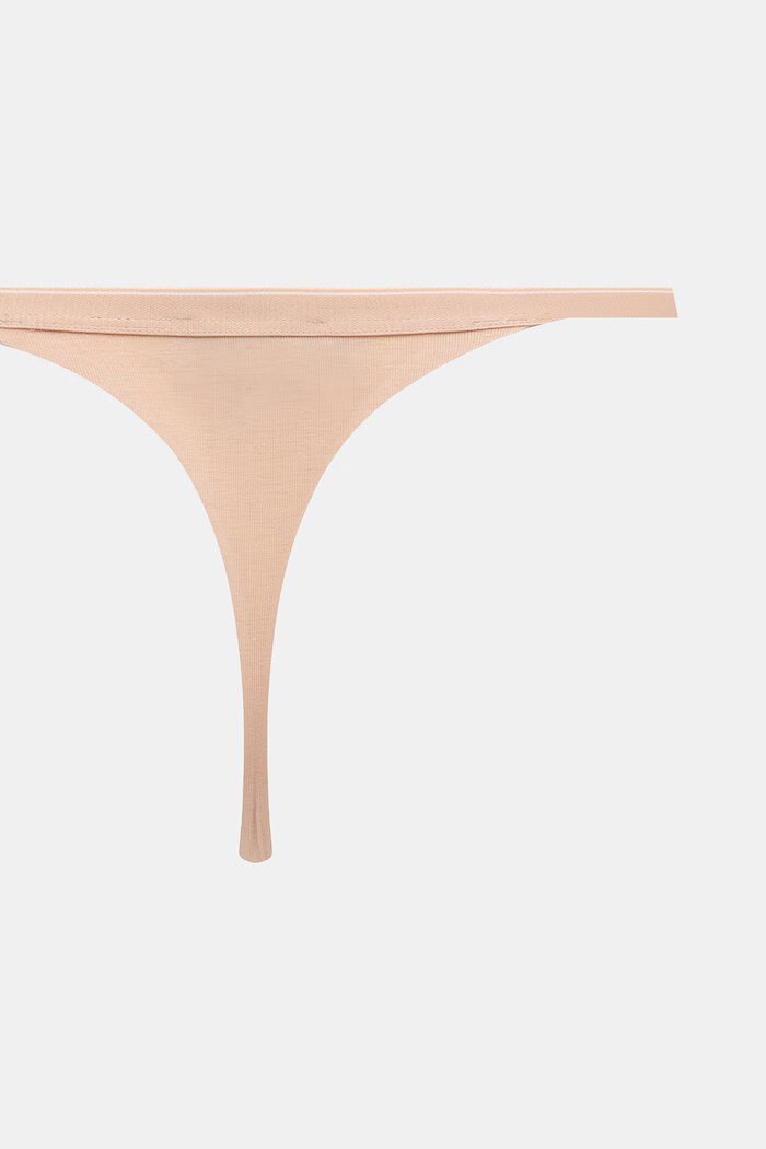 Emporio Armani Underwear прашки дамски от памук с еластан 2 броя бежови EW000405.AF25589