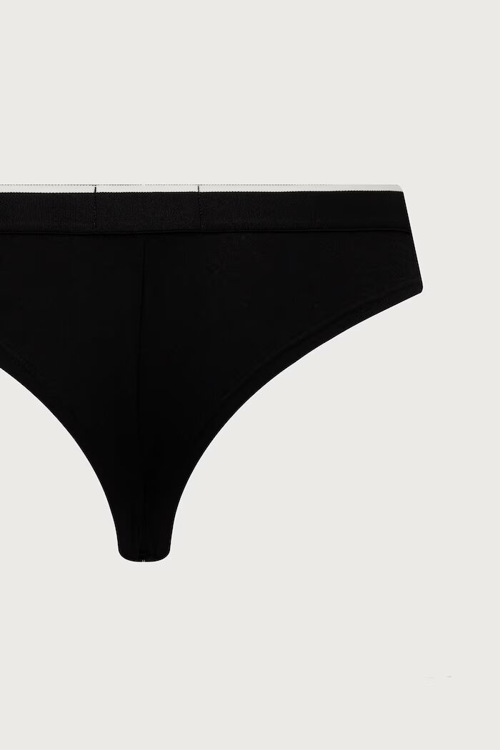 Emporio Armani Underwear прашки дамски от памук с еластан 2 броя черни EW005197 AF27298
