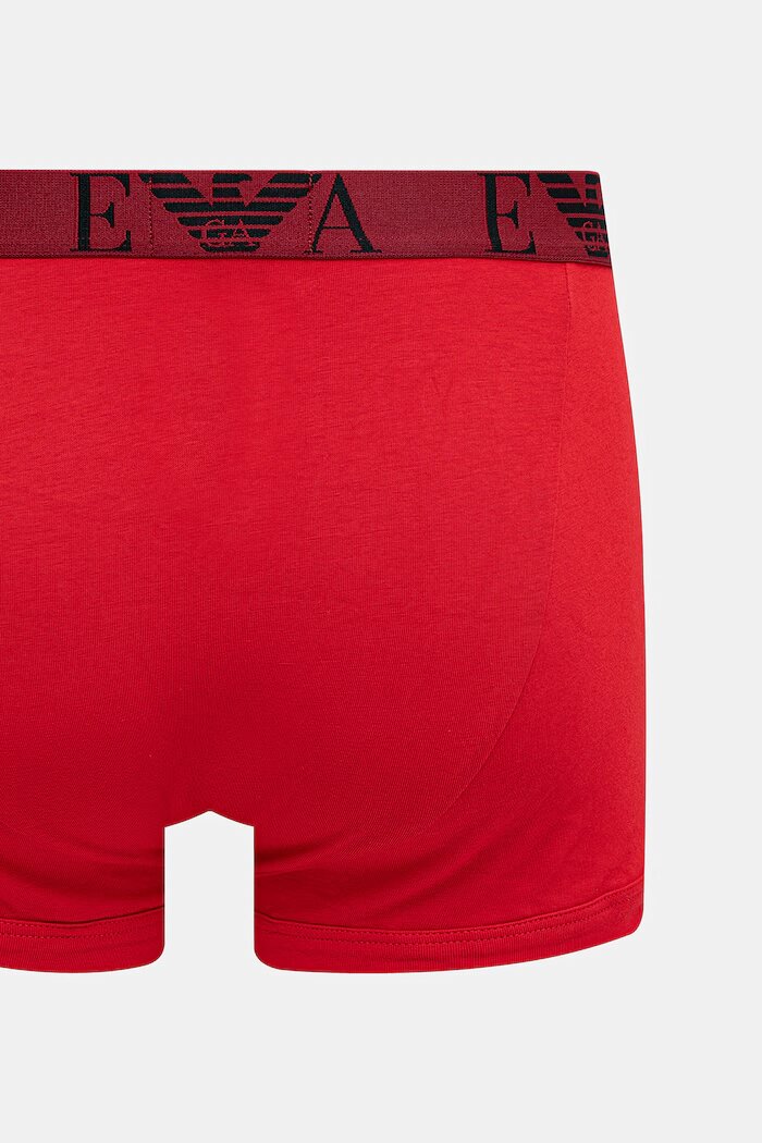 Emporio Armani Underwear прилепнали боксерки мъжки от памук с еластан 3 броя черни EM000259.AF25018