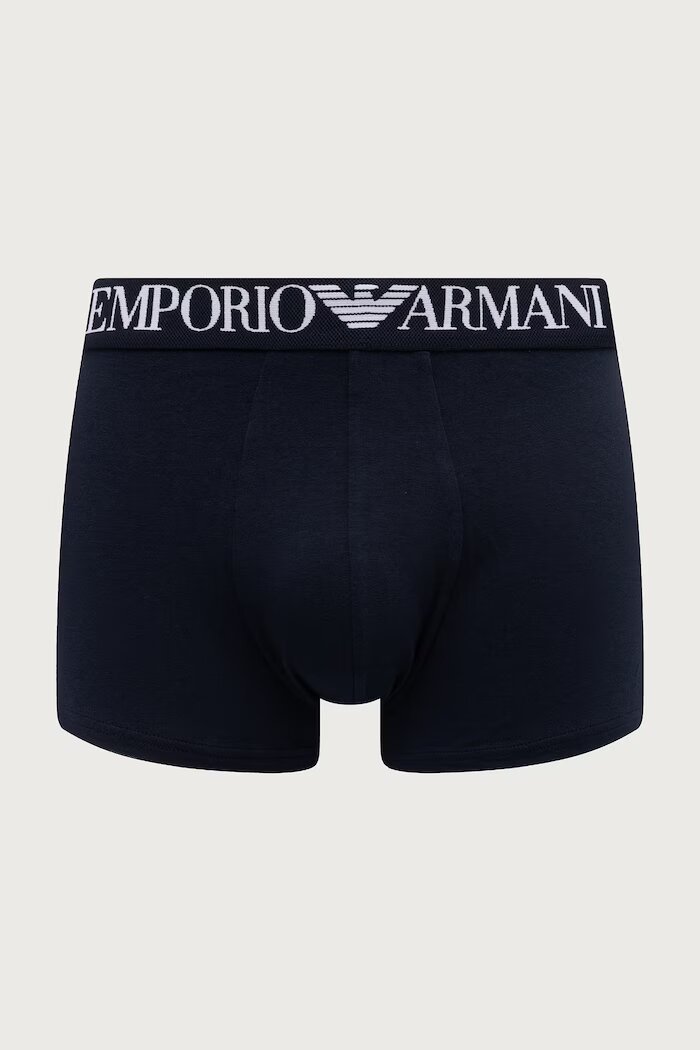 Emporio Armani Underwear прилепнали боксерки мъжки от памук с еластан тъмносини EM000252 AF25017