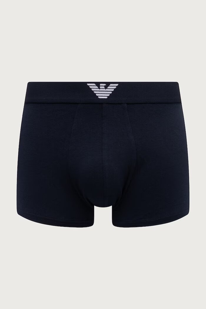 Emporio Armani Underwear прилепнали боксерки мъжки от памук с еластан тъмносини EM000252 AF25017