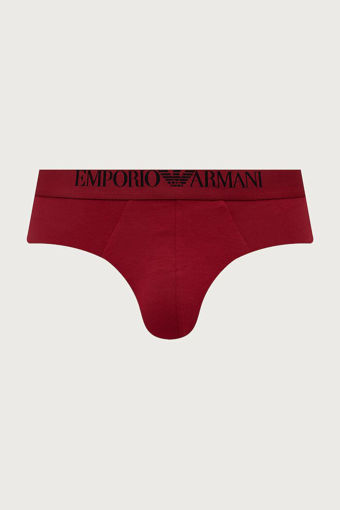 Emporio Armani Underwear слипове мъжки от памук с еластан 2 броя черни EM000251 AF25038
