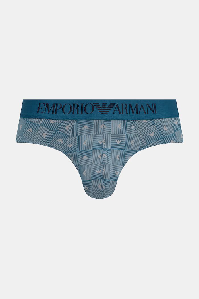 Emporio Armani Underwear слипове мъжки от памук с еластан 2 броя тъмносини EM000251.AF25040