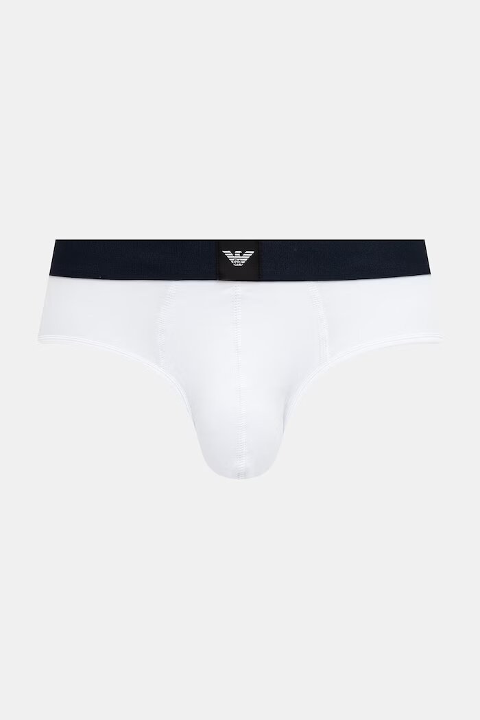 Emporio Armani Underwear слипове мъжки с памук 3 броя бели EM002154.AF25033