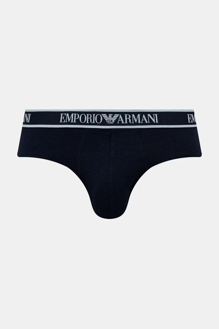Emporio Armani Underwear Слипове мъжки с памук 3 броя тъмносини EM000258 AF20669