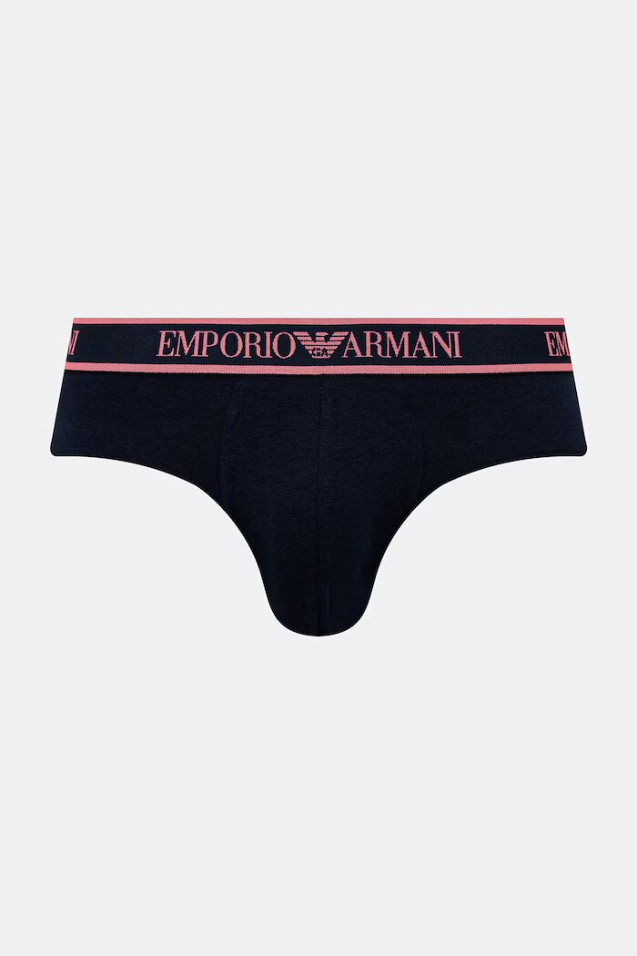 Emporio Armani Underwear Слипове мъжки с памук 3 броя тъмносини EM000258 AF20669
