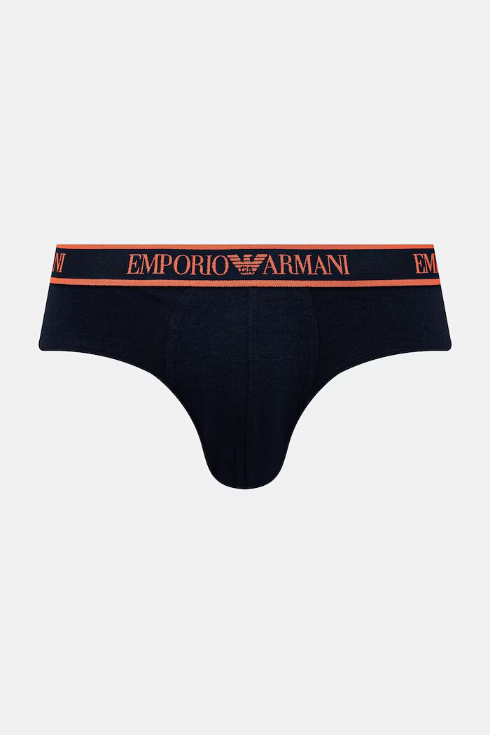 Emporio Armani Underwear Слипове мъжки с памук 3 броя тъмносини EM000258 AF20669