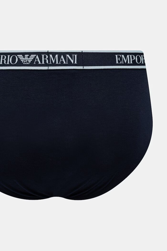 Emporio Armani Underwear Слипове мъжки с памук 3 броя тъмносини EM000258 AF20669
