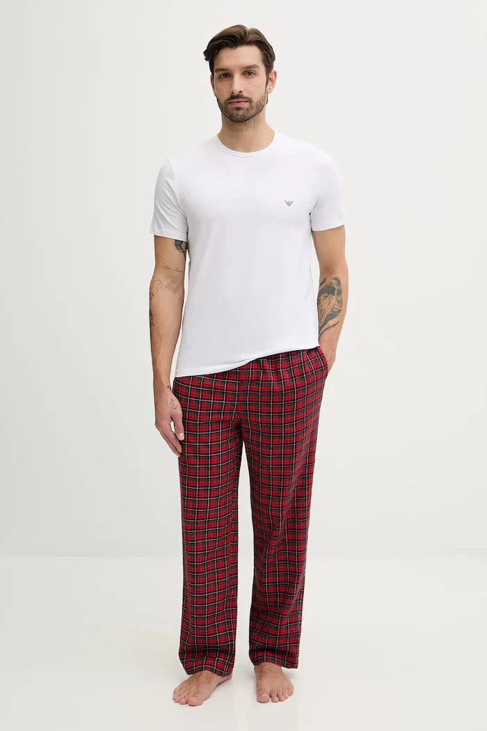 Emporio Armani Underwear тениска basic мъжка от памук с еластан 2 броя бяла EM000391 AF14132
