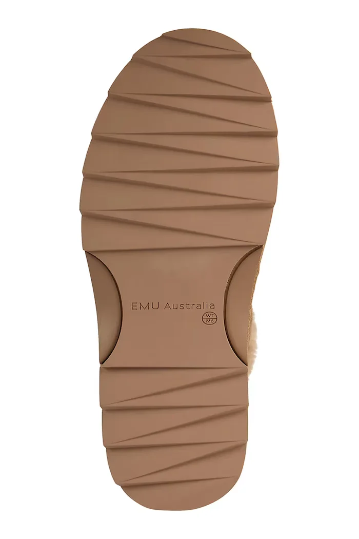 EMU Australia пантофи дамски от велур Sharky Slide кафяви W13338