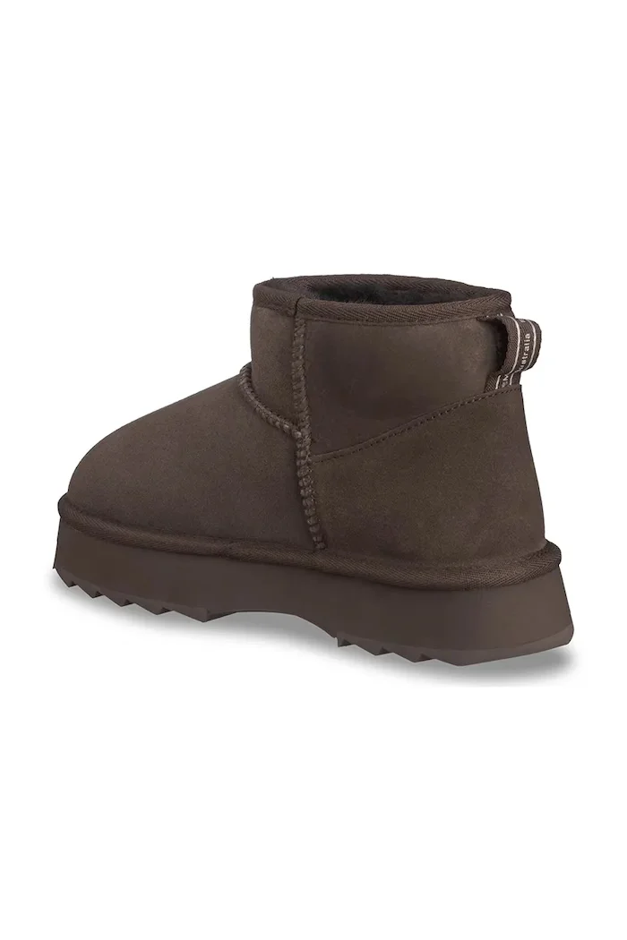 EMU Australia Sharky Micro Flatform апрески дамски от велур кафяви W13304