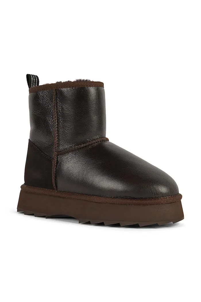 EMU Australia Sharky Mini Town Flatform апрески дамски от кожа кафяви W13340