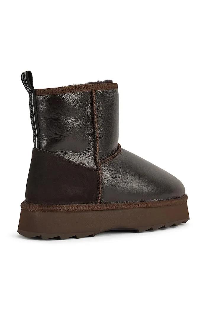 EMU Australia Sharky Mini Town Flatform апрески дамски от кожа кафяви W13340