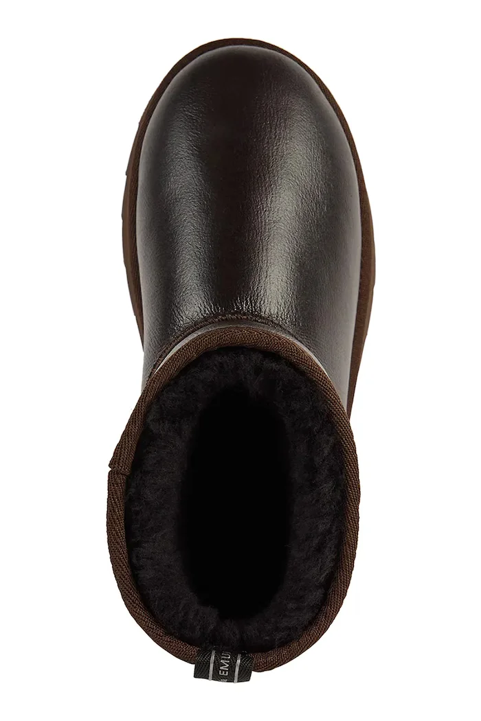EMU Australia Sharky Mini Town Flatform апрески дамски от кожа кафяви W13340