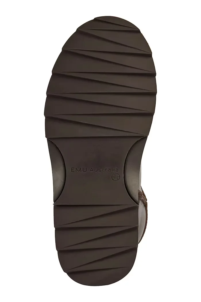 EMU Australia Sharky Mini Town Flatform апрески дамски от кожа кафяви W13340