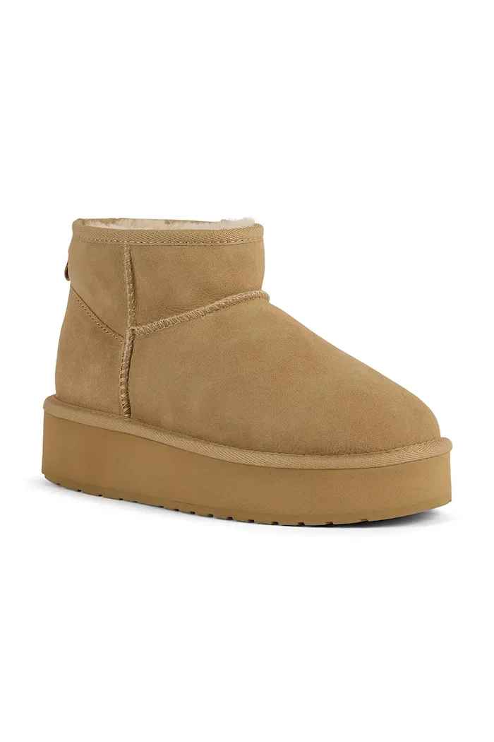 EMU Australia Stinger Micro Flatform 2.0 апрески дамски от велур бежови W13296