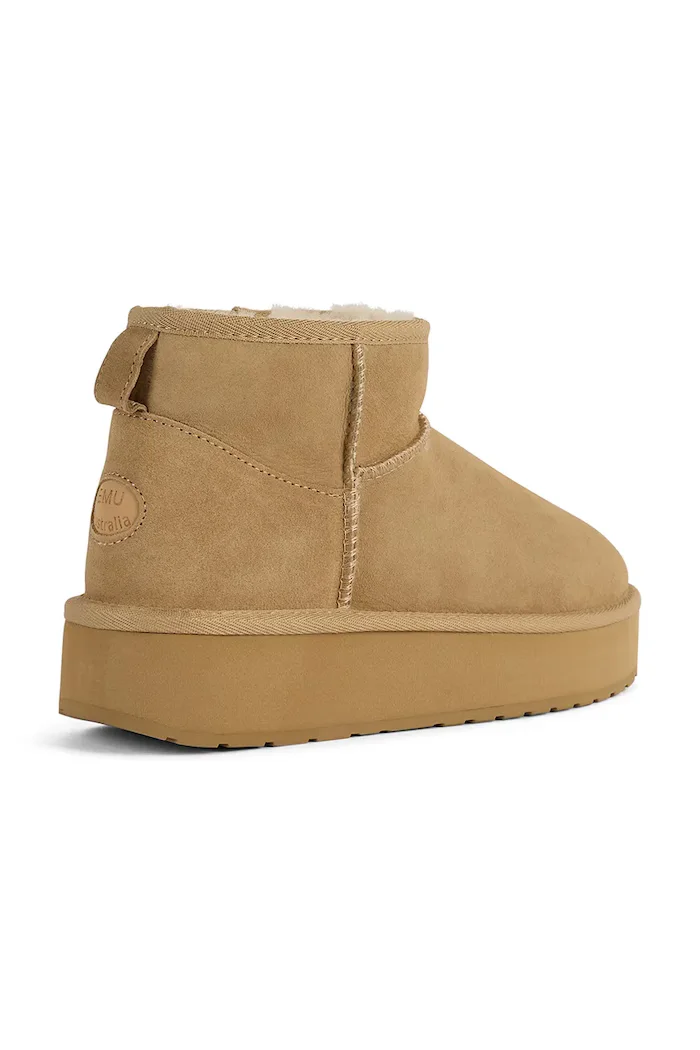 EMU Australia Stinger Micro Flatform 2.0 апрески дамски от велур бежови W13296