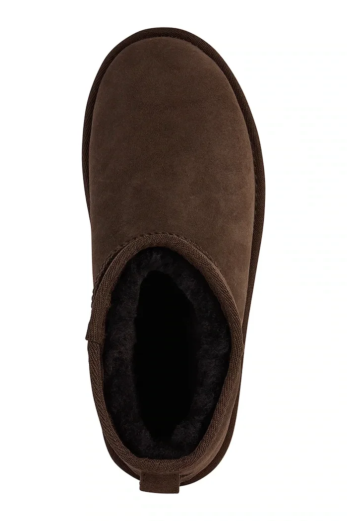 EMU Australia Stinger Micro Flatform 2.0 апрески дамски от велур кафяви W13296