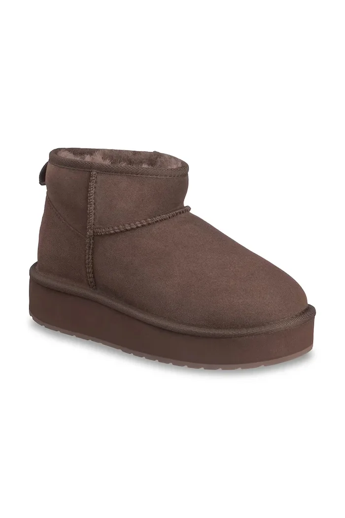 EMU Australia Stinger Micro Flatform 2.0 апрески дамски от велур кафяви W13296