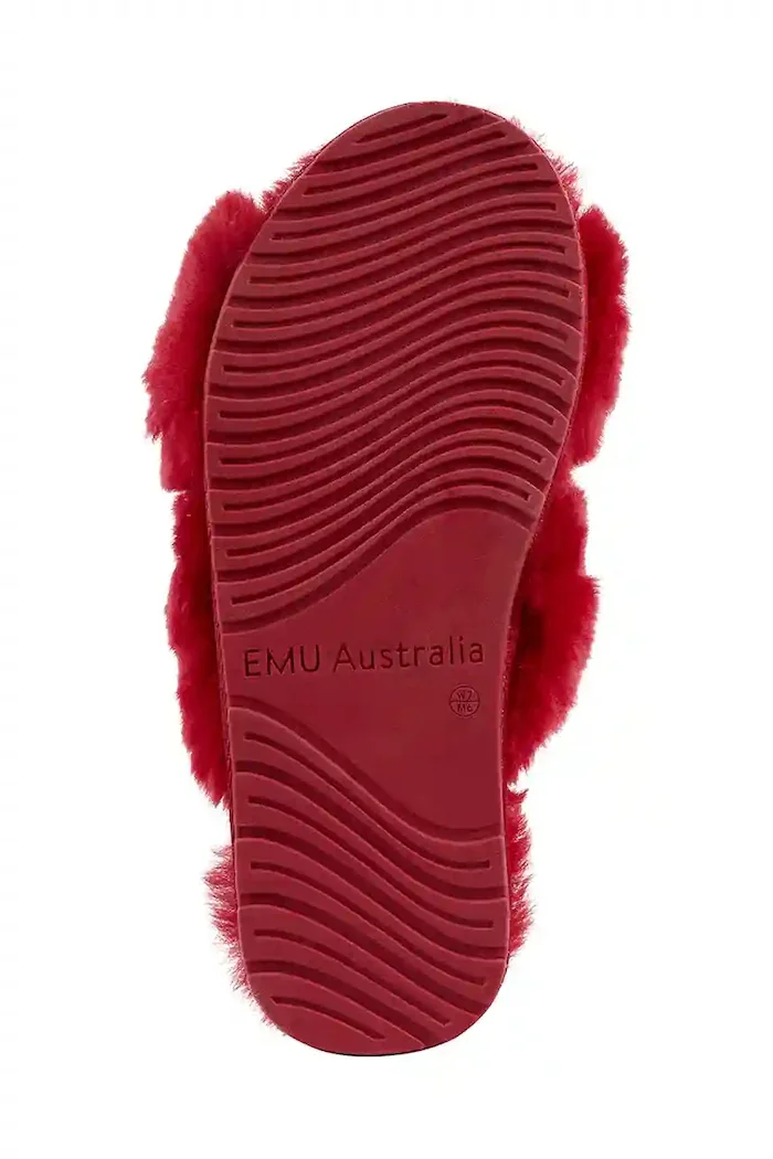 EMU Australia Вълнени пантофи Mayberry в червено W11573