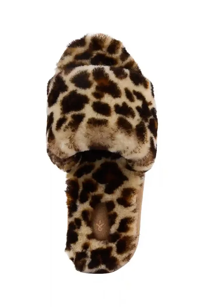 EMU Australia Вълнени пантофи Mckay Leopard в кафяво W13203